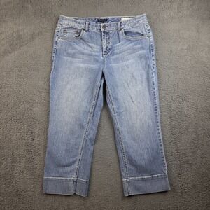 Tommy Hilfiger Cropped Jeans Women's 12 American Hope Classic Rise Stretch
